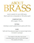 Information about brass used in jewelry