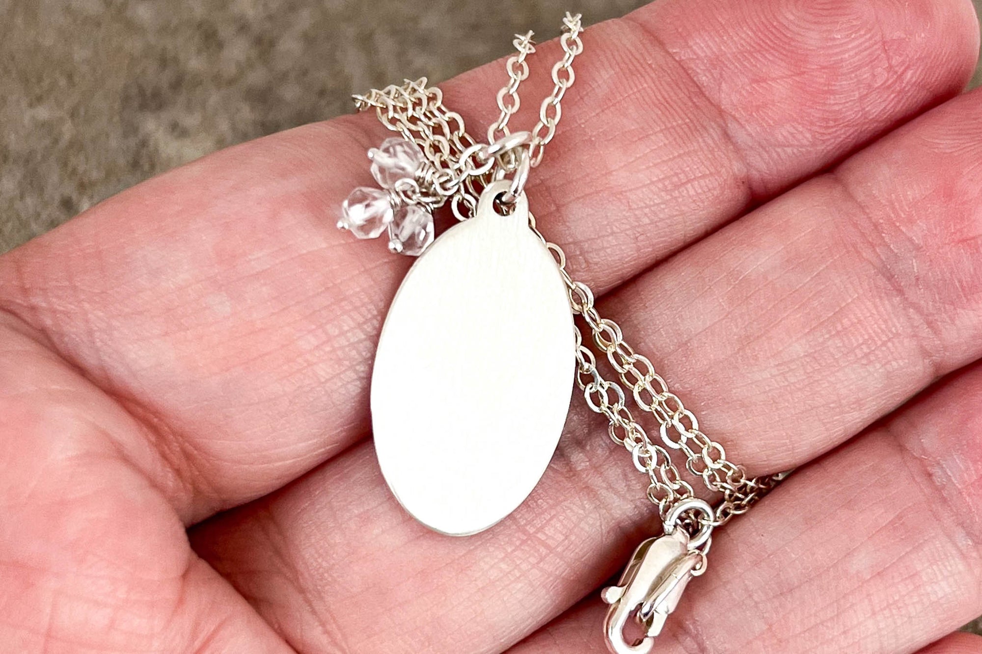 Sweet Pea Necklace (April)