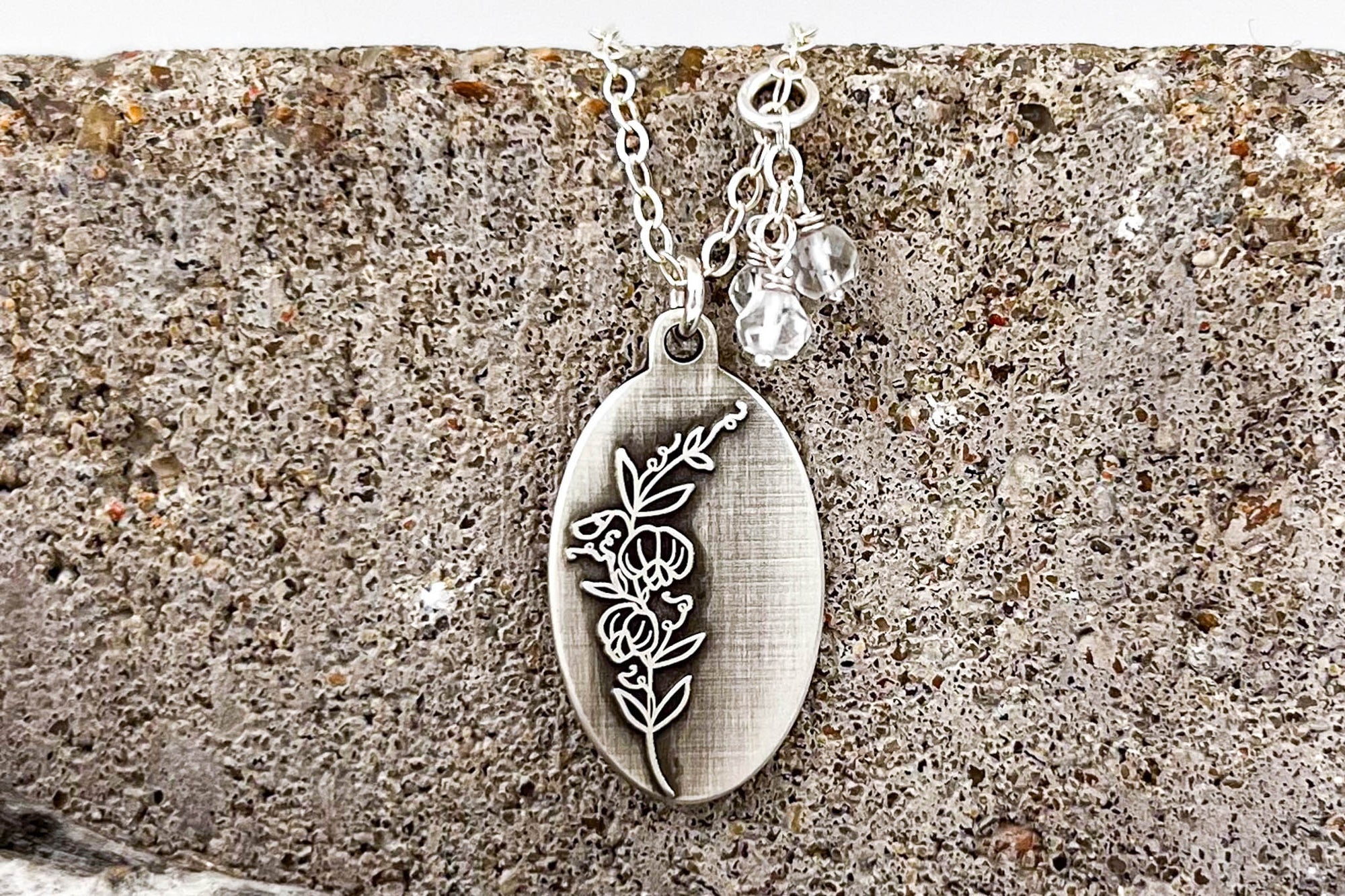 Sweet Pea Necklace (April)