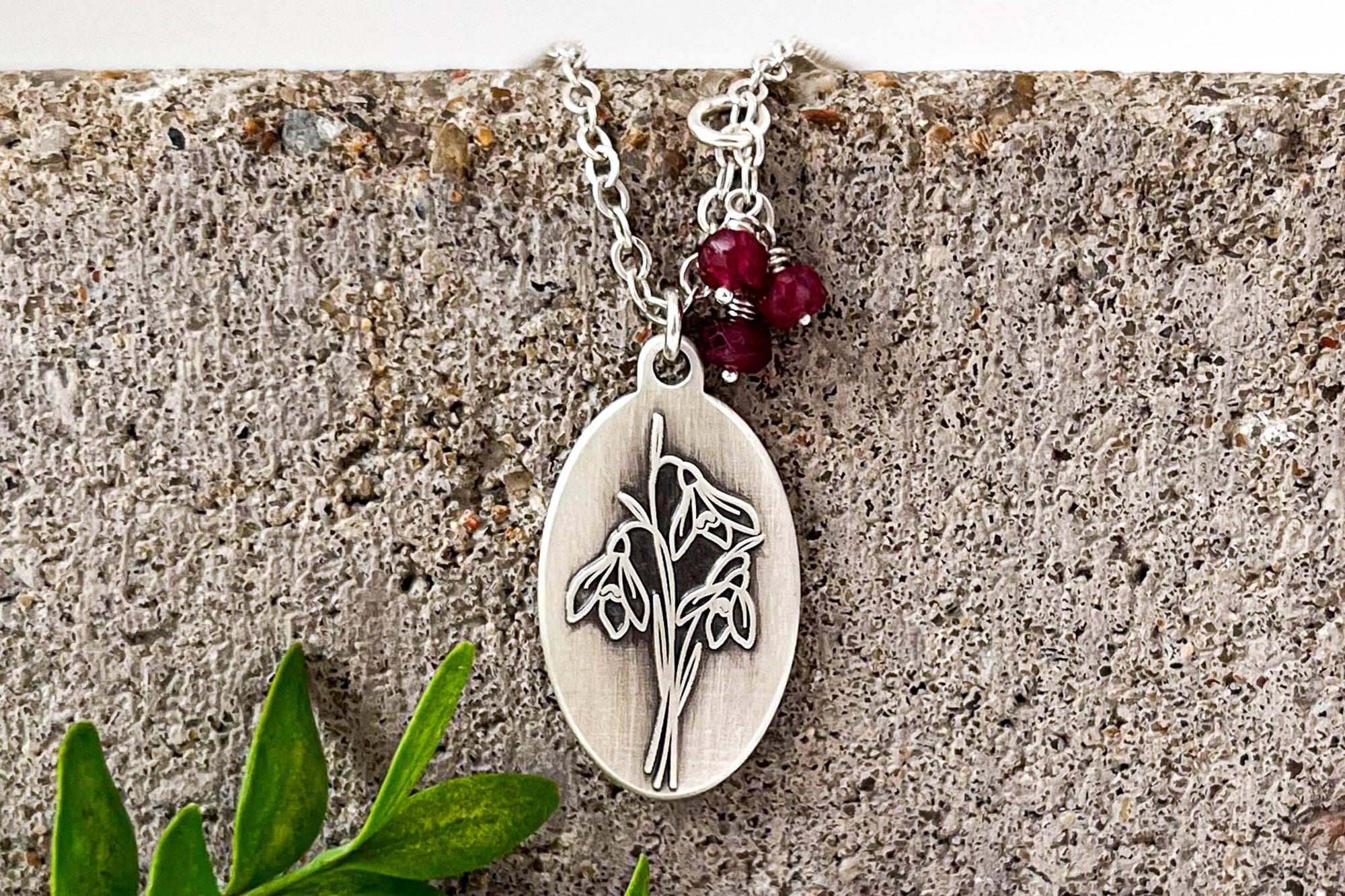 Snowdrop Necklace (January)