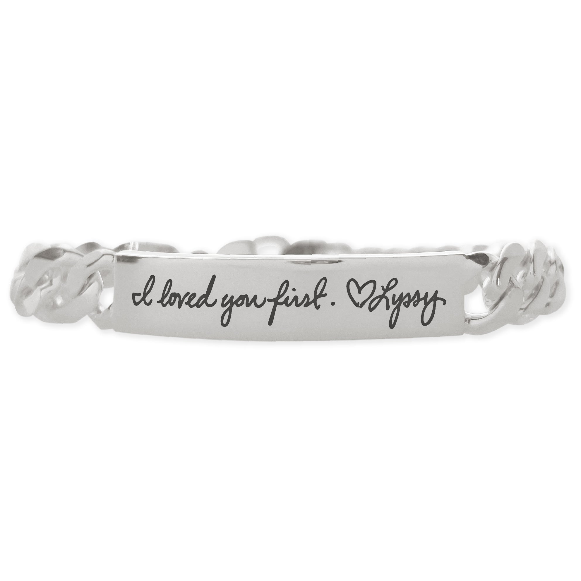 Benjamin Bracelet | Custom Engraved Bracelet | Scripted Jewelry