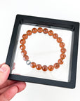 Sutton Bracelet | Light Brown Glass | Unisex Healing Crystal | Gemstone Stretch Bracelet | House of Jaco | Scripted Jewelry