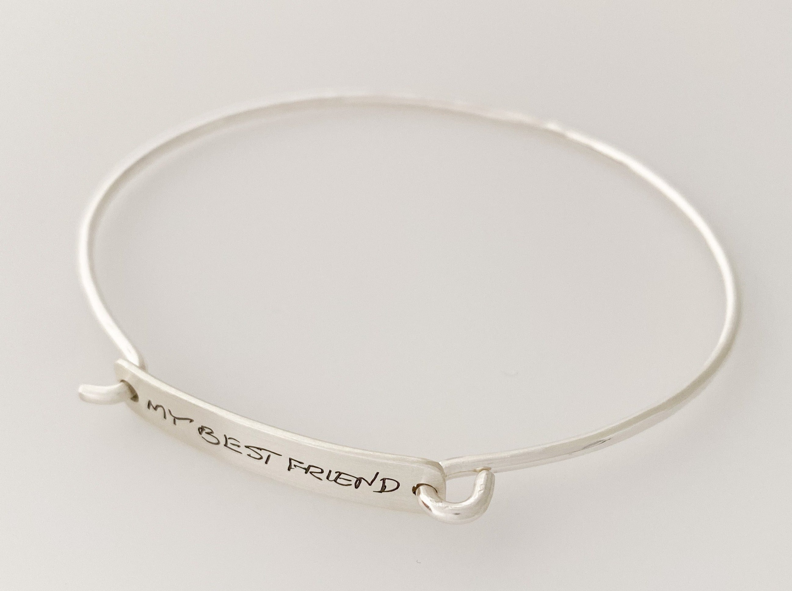 Taylor Bracelet | Engraved with Your Own Writing, Signatures Handprints and Doodles | Sentimental Touching Gifts for Her | Scripted Jewelry