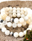 Sutton Bracelet | Natural Moonstone | Unisex Healing Crystal | Gemstone Stretch Bracelet | House of Jaco | Scripted Jewelry