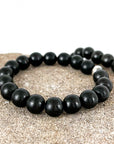 Sutton Bracelet | Ebony Wood Beads | Unisex Healing Crystal | Gemstone Stretch Bracelet | House of Jaco | Scripted Jewelry