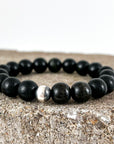 Sutton Bracelet | Ebony Wood Beads | Unisex Healing Crystal | Gemstone Stretch Bracelet | House of Jaco | Scripted Jewelry