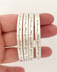 Leighton Cuff | Bracelet Stack Handwriting Jewelry | Scripted Jewelry