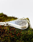 Moss Agate Teardrop Necklace