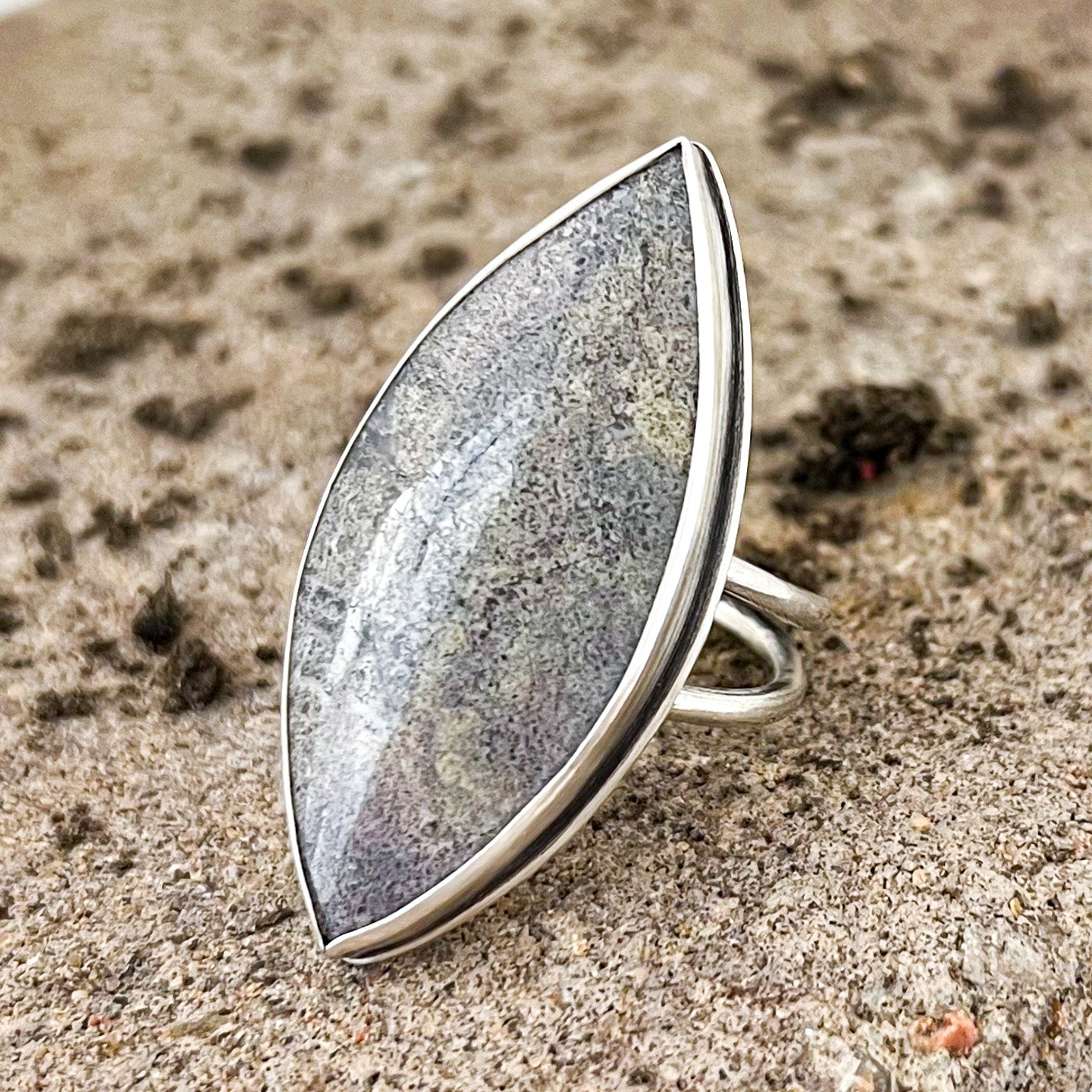 Moss Agate Ring | Size 10