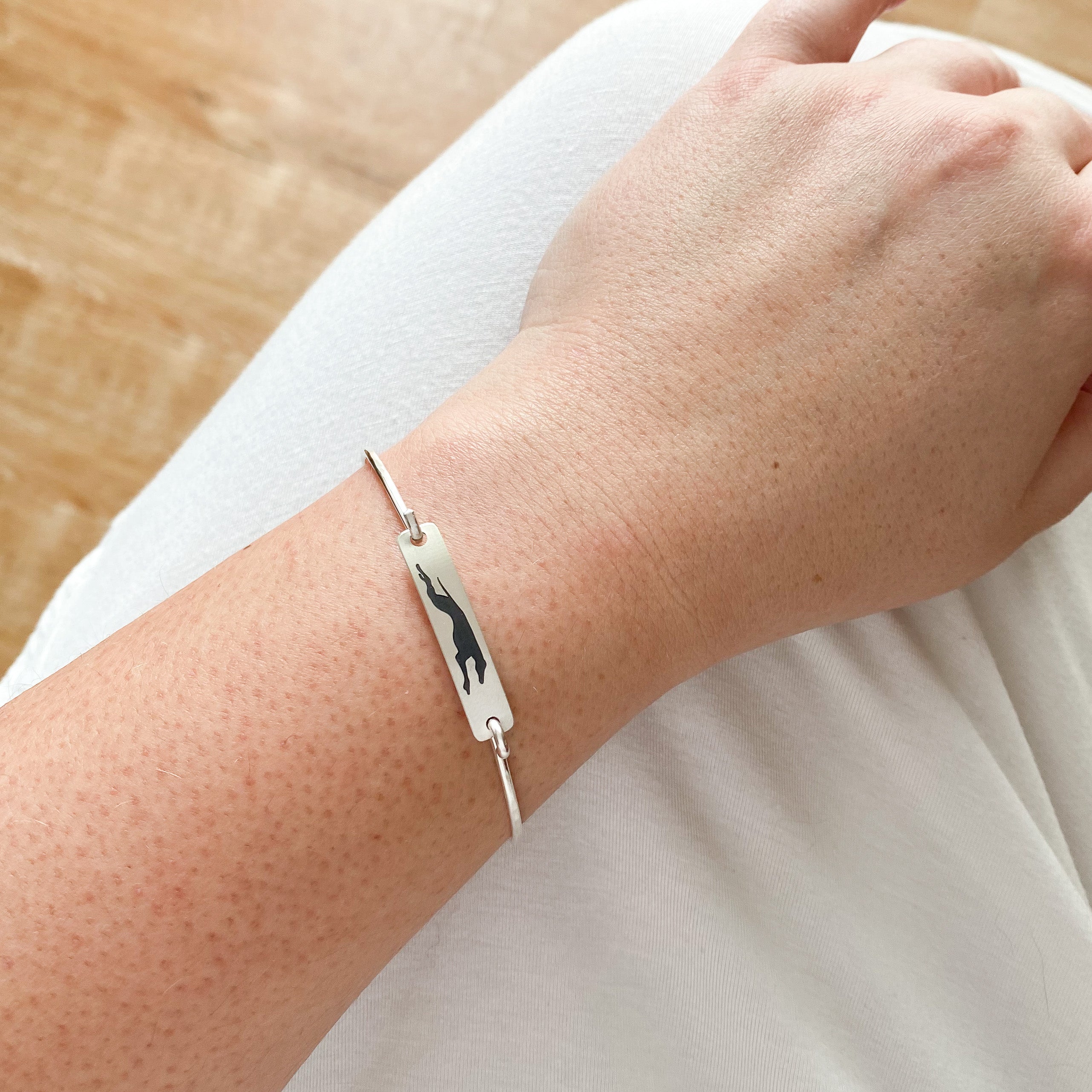 Taylor Bracelet | Engraved with Your Own Writing, Signatures Handprints and Doodles | Sentimental Touching Gifts for Her | Scripted Jewelry